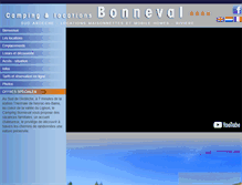 Tablet Screenshot of campingbonneval.com